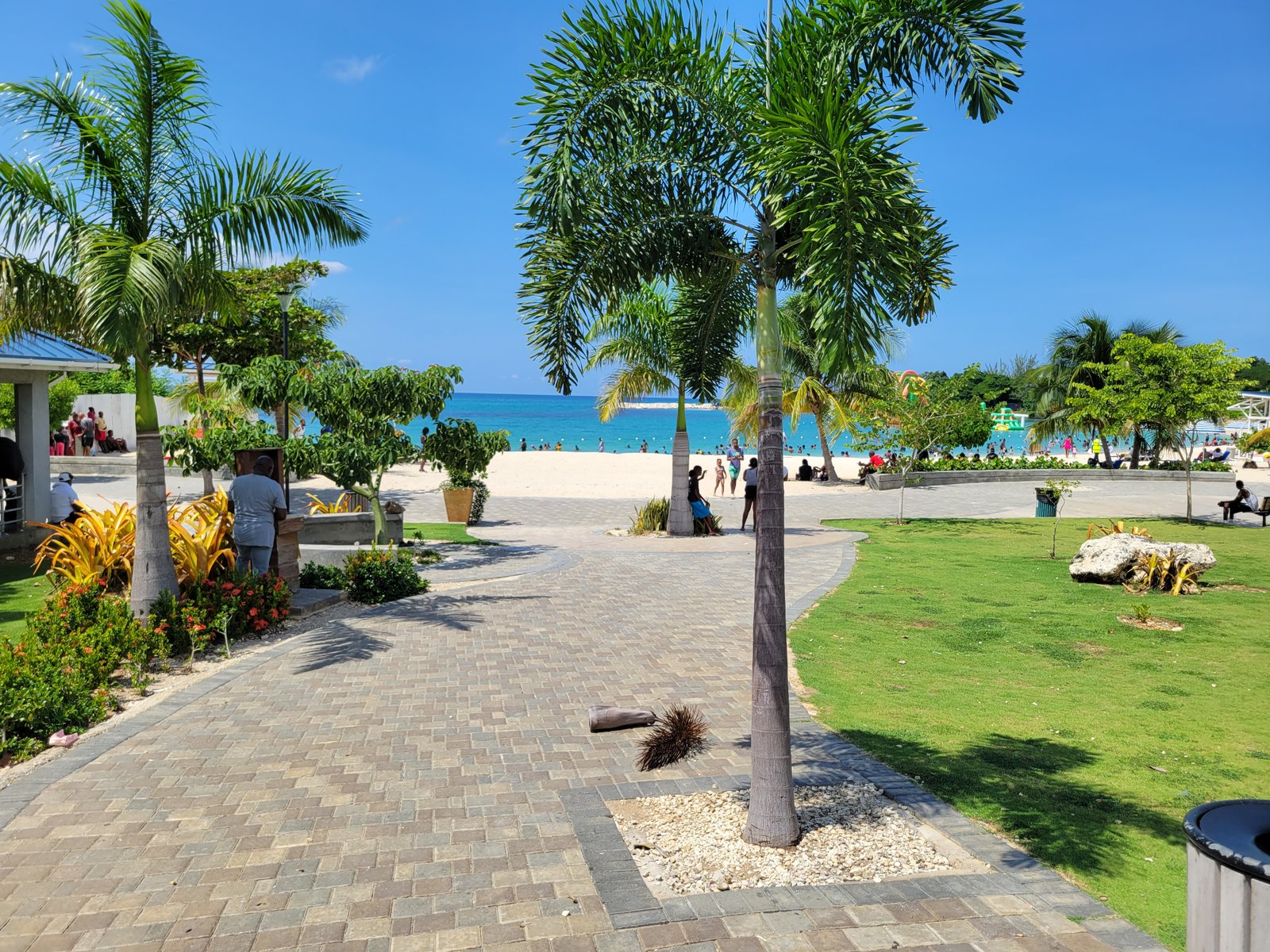Harmony Beach Park where I spent everyday, I would start my swim around 6:00 am swim 2 miles toward the airport and be back around 8:30 am